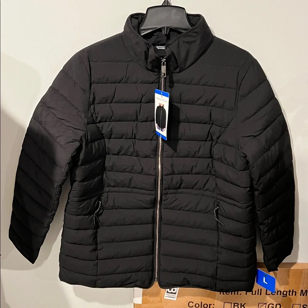 Nautica Women's Black Puffer Jacket